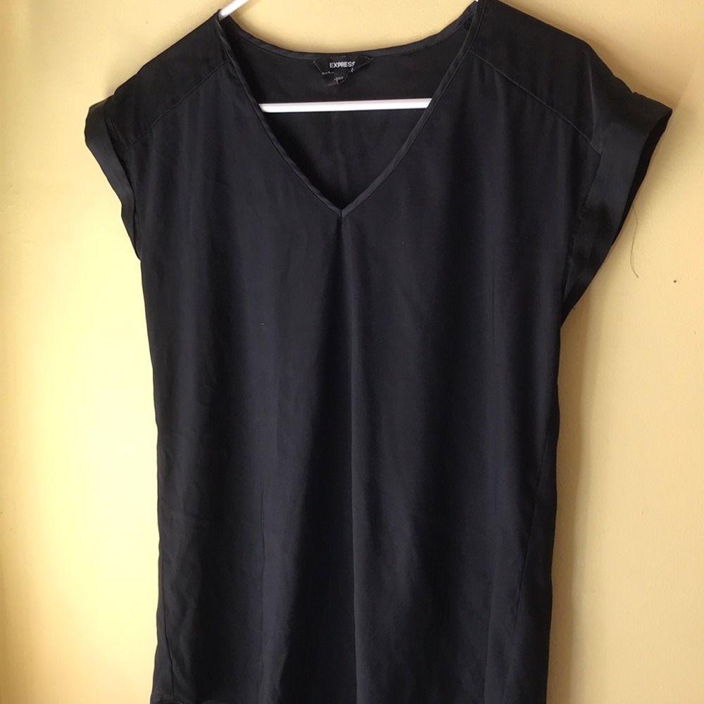 Black silky top | Express | Size: S